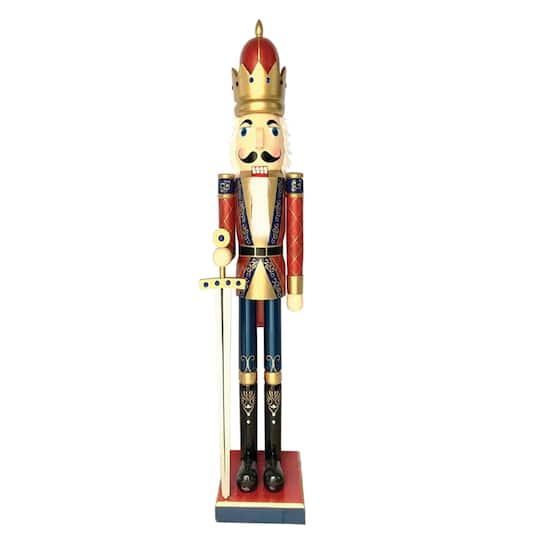 Santa's Workshop 5Ft Coronation King Nutcracker By Santasworkshop | 12" x 12" x 60" | Michaels®